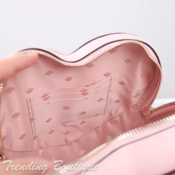 NWT Kate Spade New York Love Shack Heart Crossbody in Chalk Pink - Picture 13 of 13
